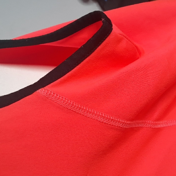 Full Beauty Sports neon orange and black tank top - Picture 6 of 8